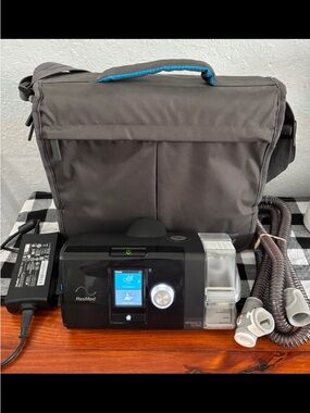 ResMed AirSense 10 Machine with Gray Carry Bag